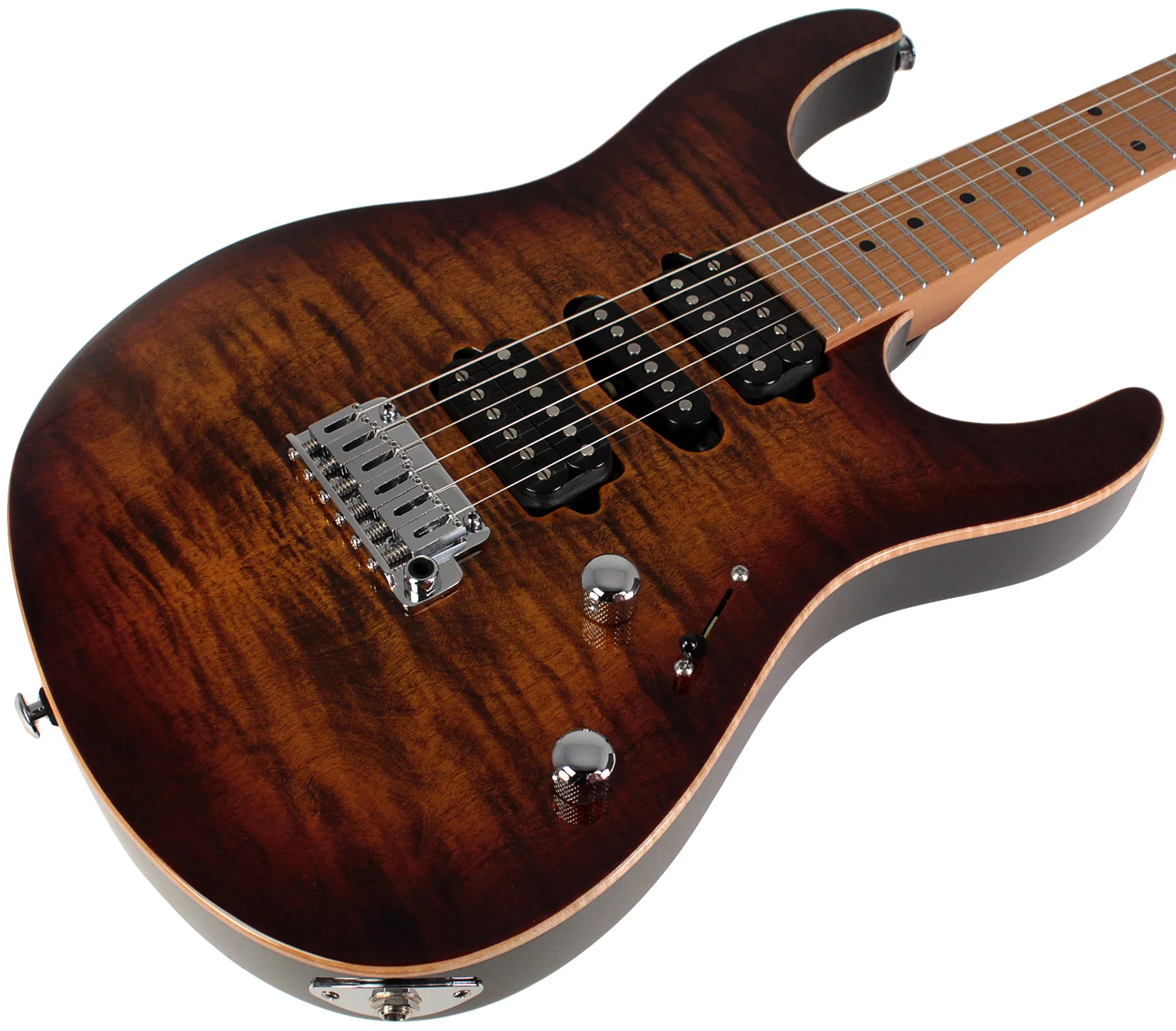Suhr Modern Plus Guitar, Bengal Burst, Roasted Maple, HSH - Image 2