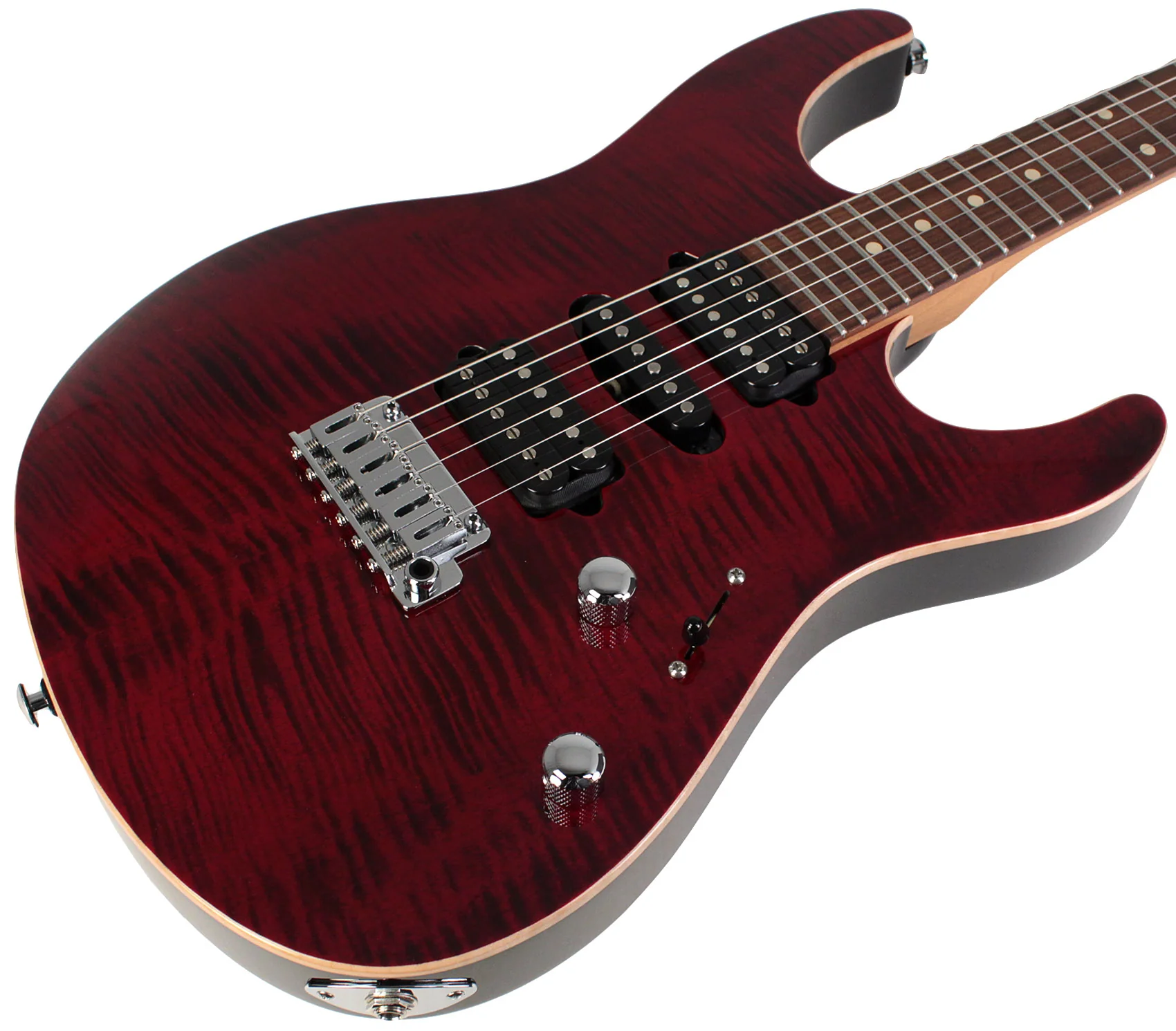 Suhr Modern Plus Guitar, Chili Pepper Red, Pau Ferro, HSH - Image 2