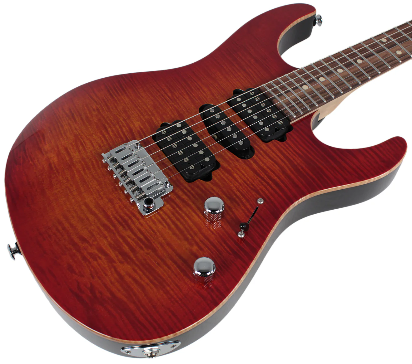Suhr Modern Pro Guitar, Fireburst, Pau Ferro, HSH - Image 5