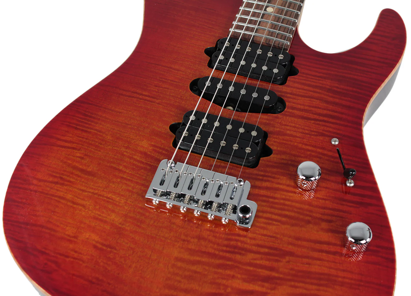 Suhr Modern Pro Guitar, Fireburst, Pau Ferro, HSH - Image 6