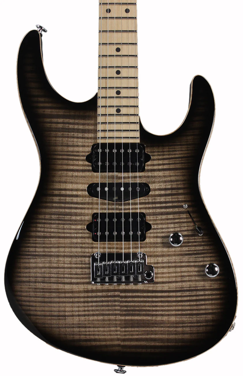 Suhr Modern Pro Guitar, Trans Charcoal Burst, Maple, HSH - Image 3