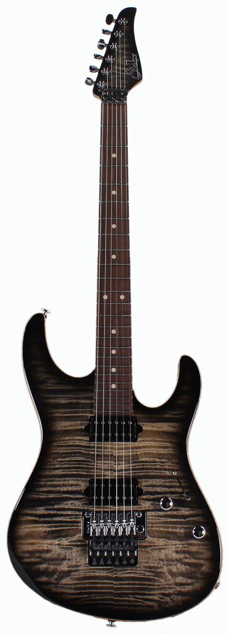 Suhr Modern Pro Guitar, Trans Charcoal Burst, Pau Ferro, HH, Floyd - Image 2