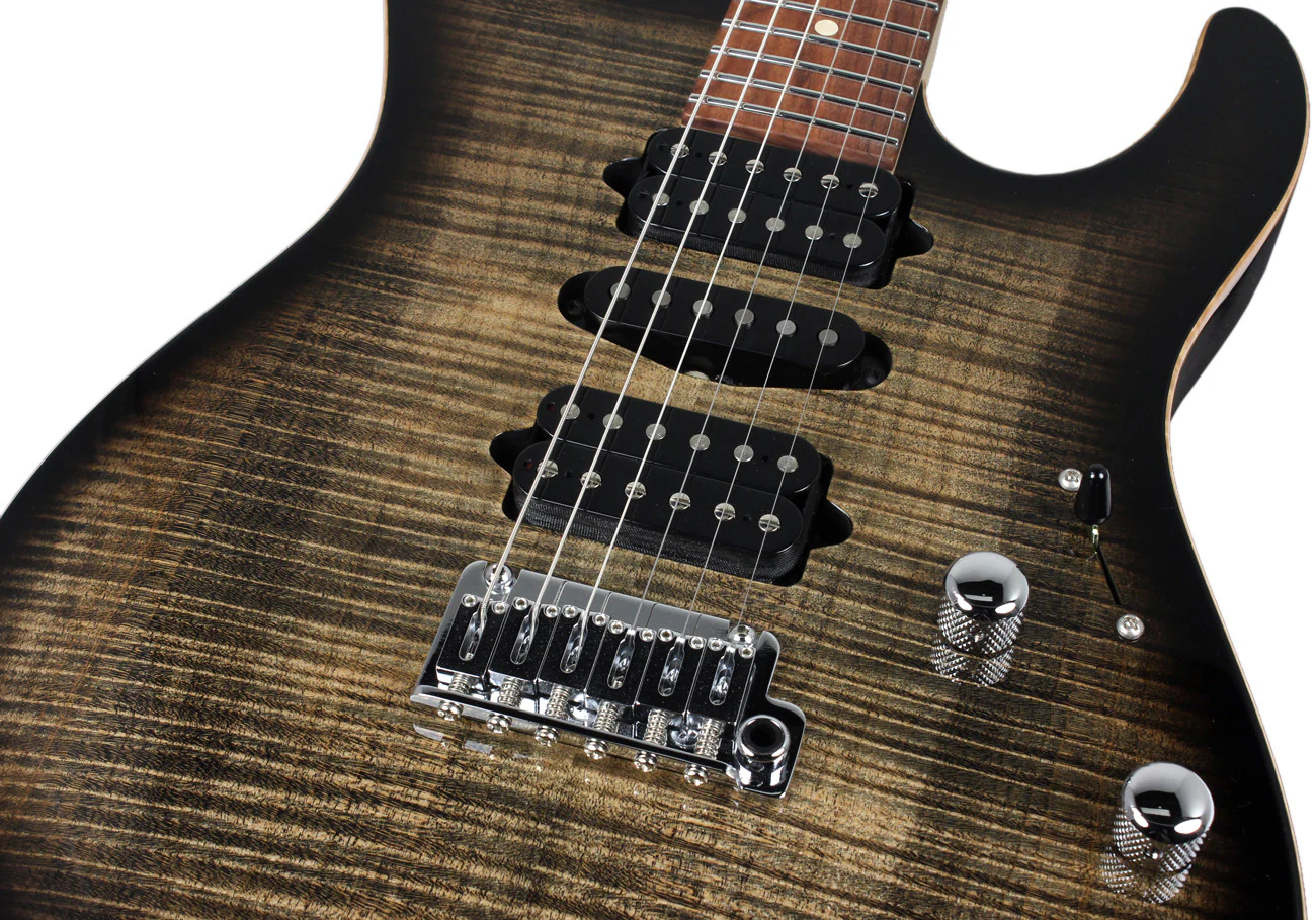 Suhr Modern Pro Guitar, Trans Charcoal Burst, Pau Ferro, HSH - Image 6