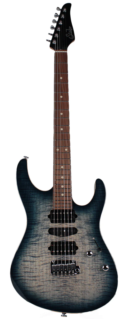 Suhr Modern Pro Guitar, Faded Trans Whale Blue Burst, Pau Ferro, HSH - Image 2