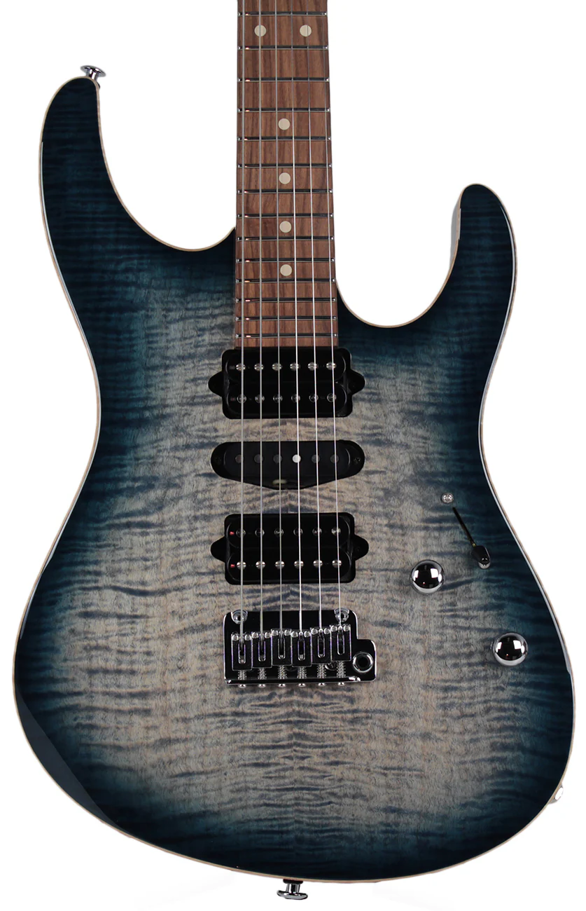 Suhr Modern Pro Guitar, Faded Trans Whale Blue Burst, Pau Ferro, HSH - Image 3