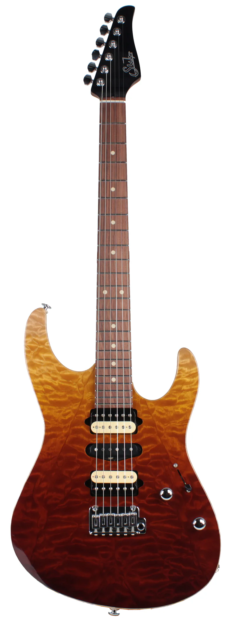 Suhr Modern Select Guitar, Quilted Maple, Desert Gradient