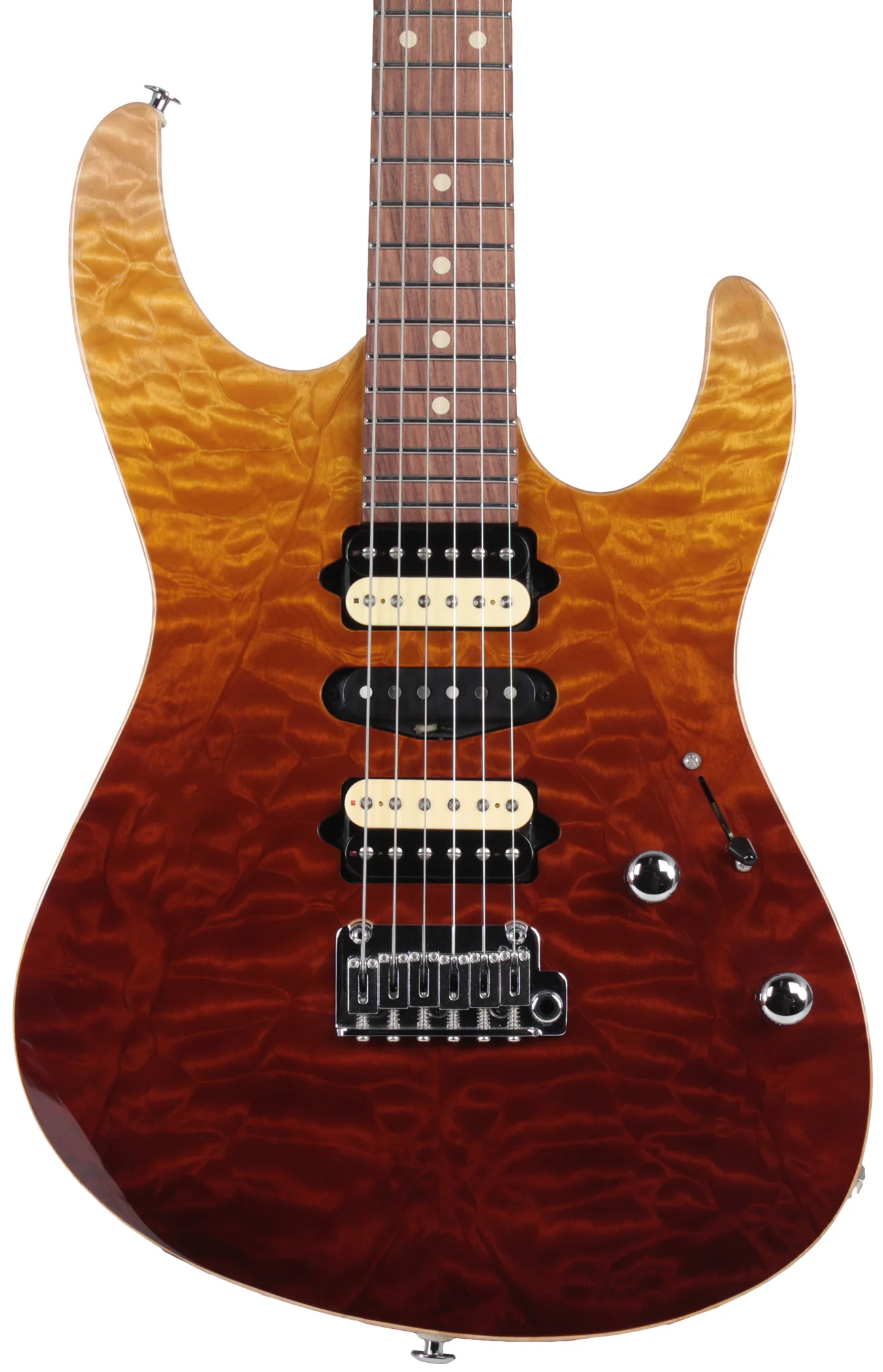 Suhr Modern Select Guitar, Quilted Maple, Desert Gradient - Image 3