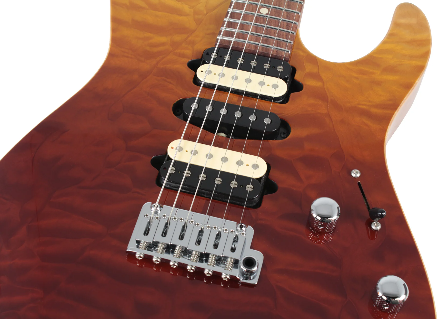 Suhr Modern Select Guitar, Quilted Maple, Desert Gradient - Image 6