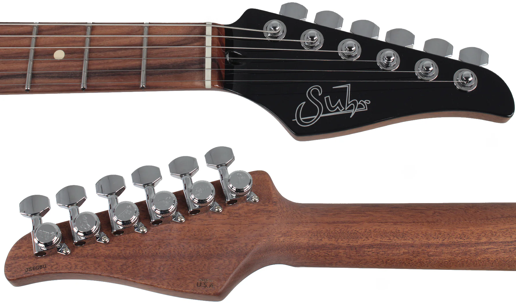 Suhr Modern Select Guitar, Quilted Maple, Trans Whale Blue Burst - Image 8