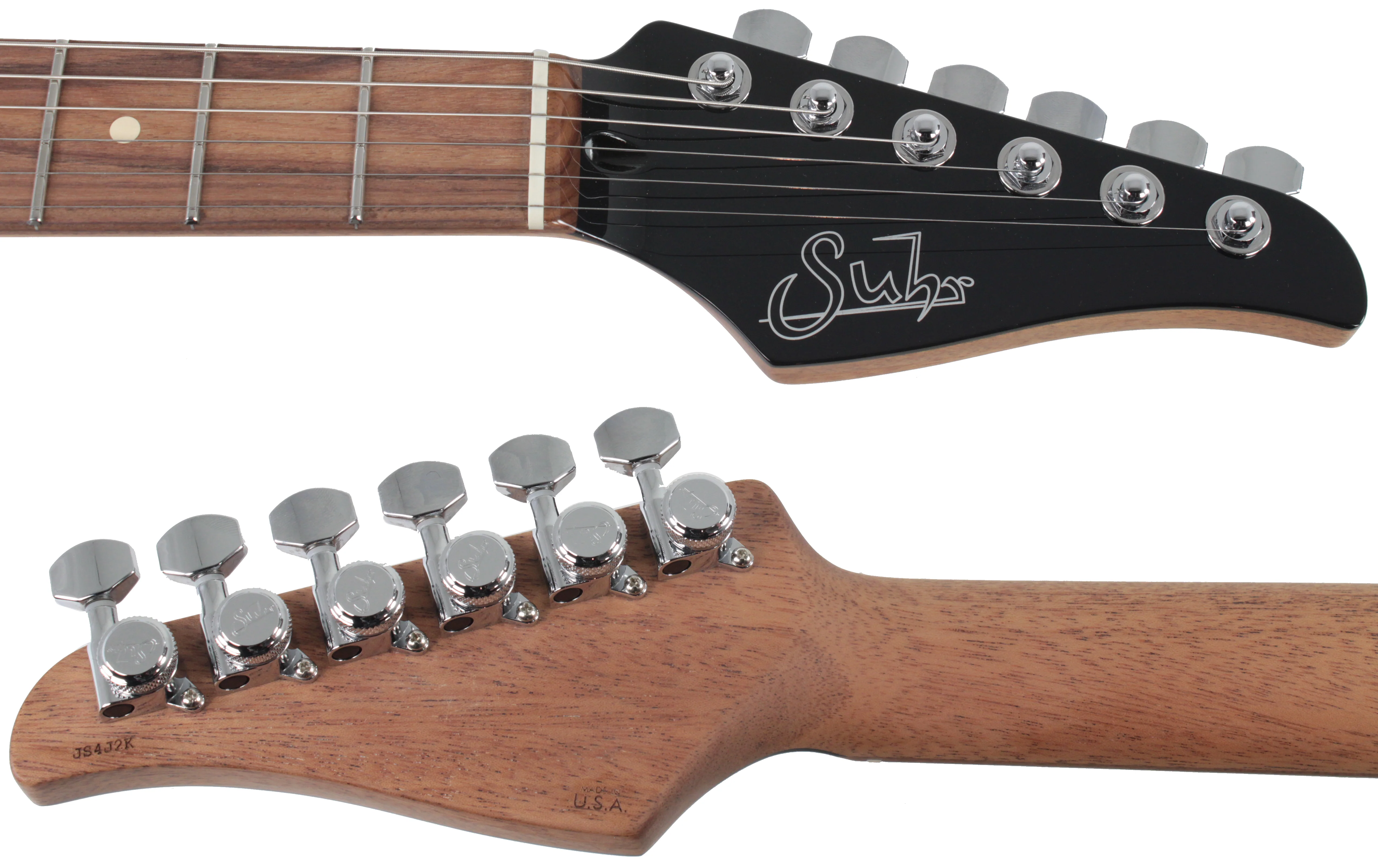 Suhr Modern Select Guitar, Trans Green, Burl - Image 7