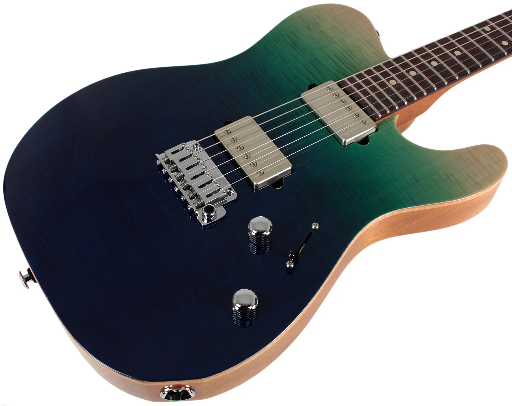 Suhr Select Modern T 2021 Guitar, Aqua Blue Gradient - Image 2