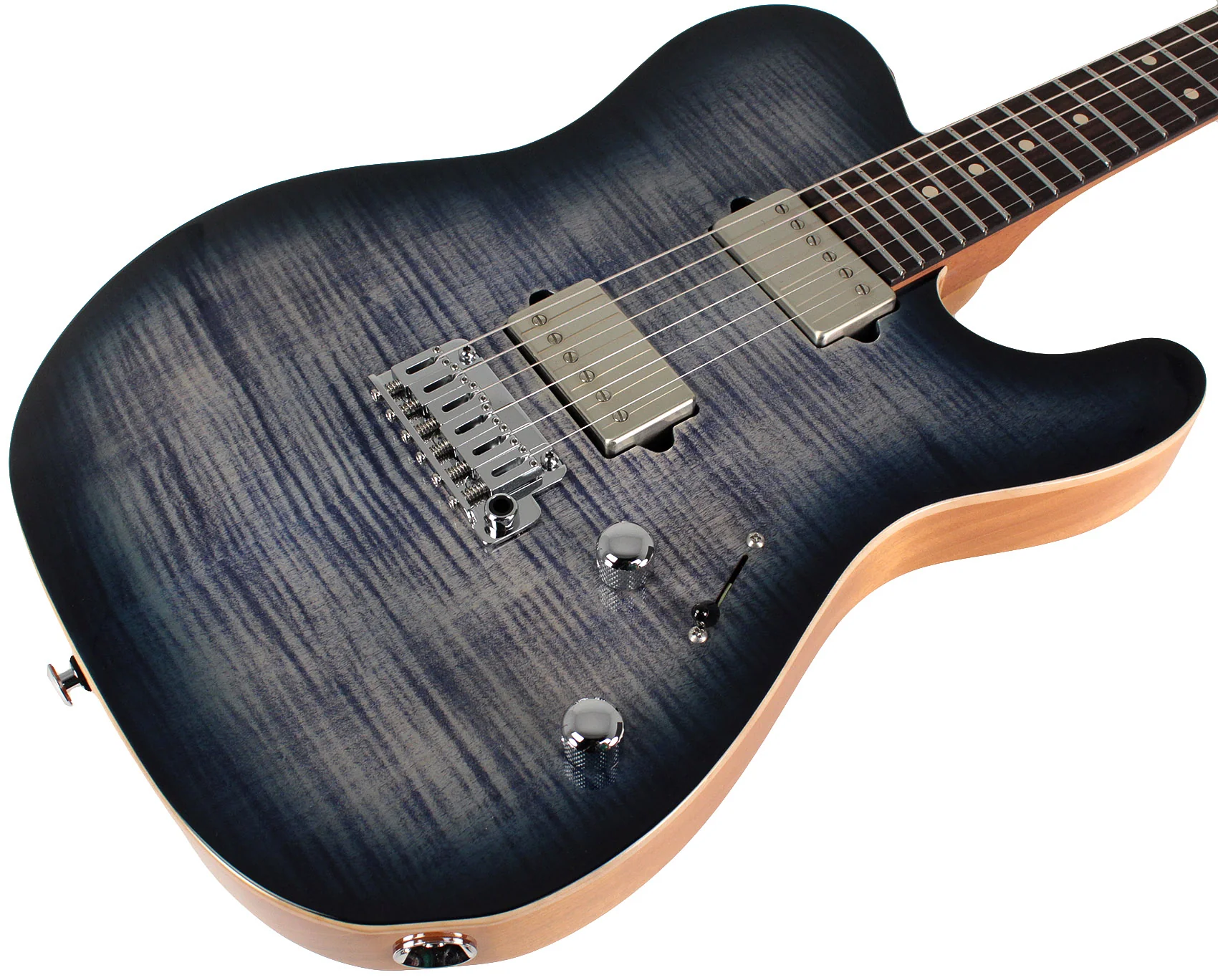 Suhr Select Modern T Mahogany Guitar, Trans Whale Blue Burst - Image 2