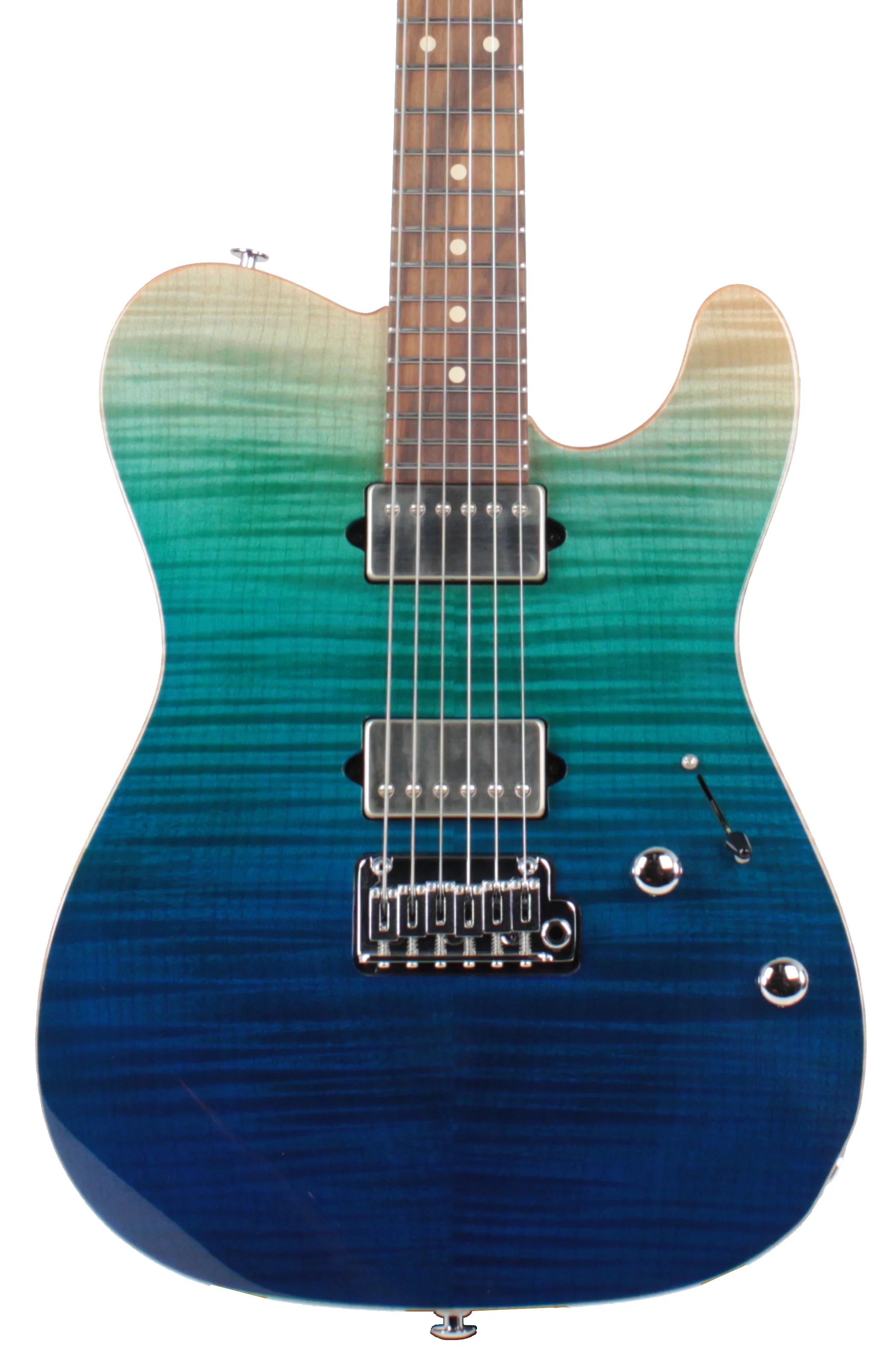 Suhr Modern T Select Guitar, Aqua Blue Gradient - Image 5