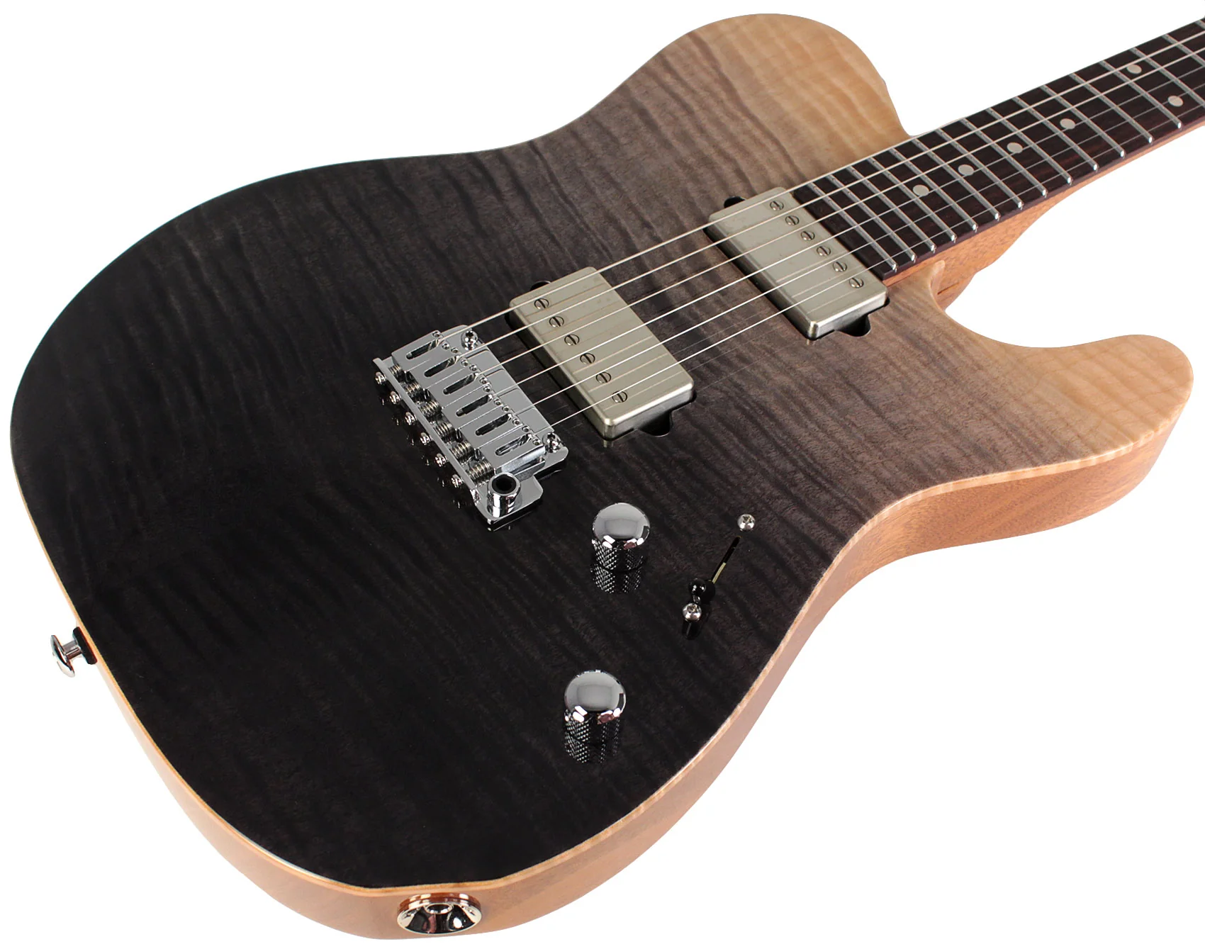Suhr Select Modern T Mahogany Guitar, Black Gradient - Image 2