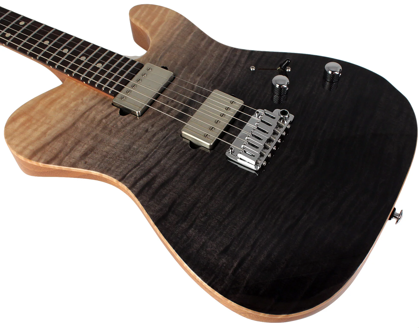 Suhr Select Modern T Mahogany Guitar, Black Gradient - Image 4