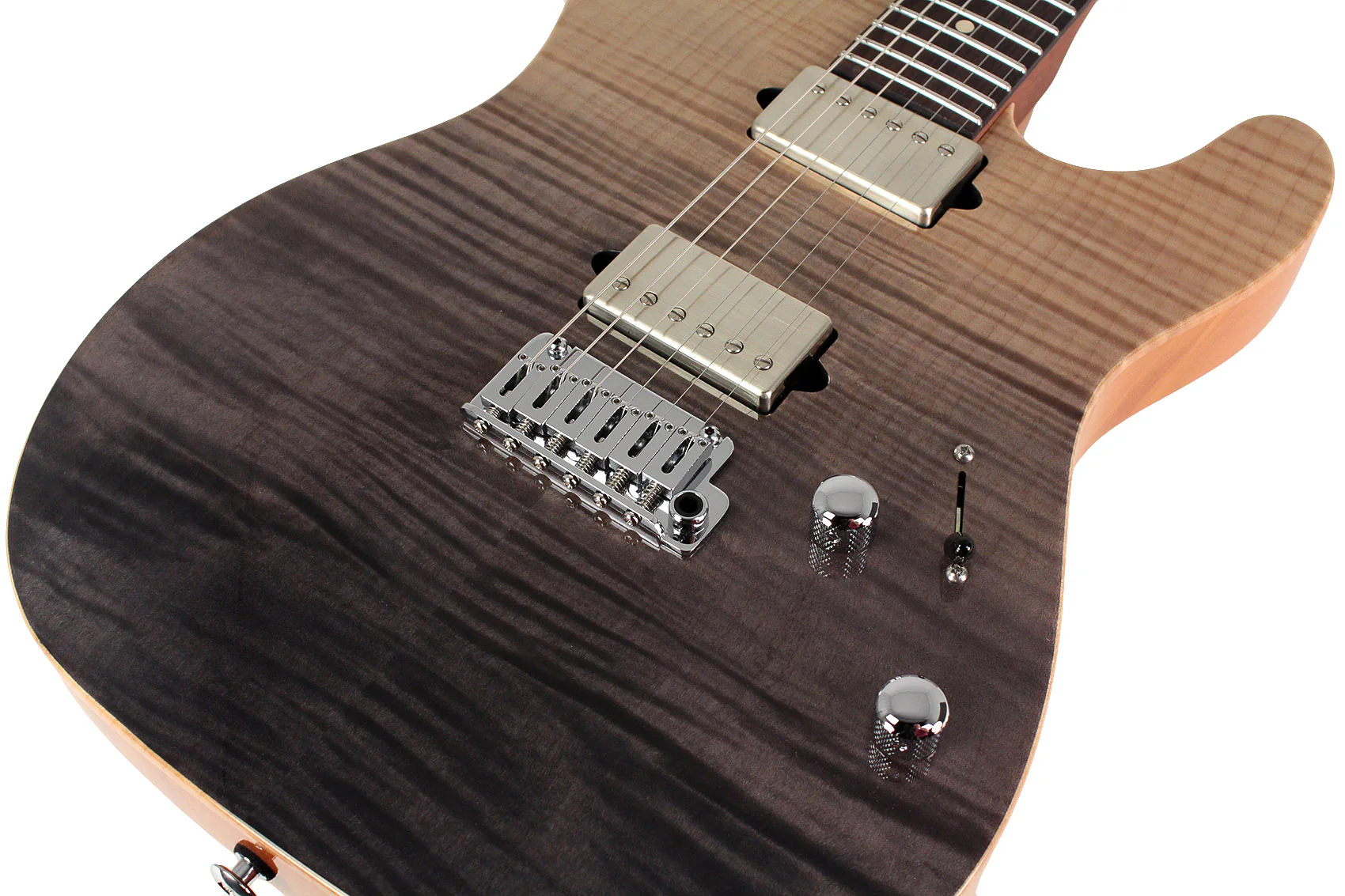 Suhr Select Modern T Mahogany Guitar, Black Gradient - Image 4