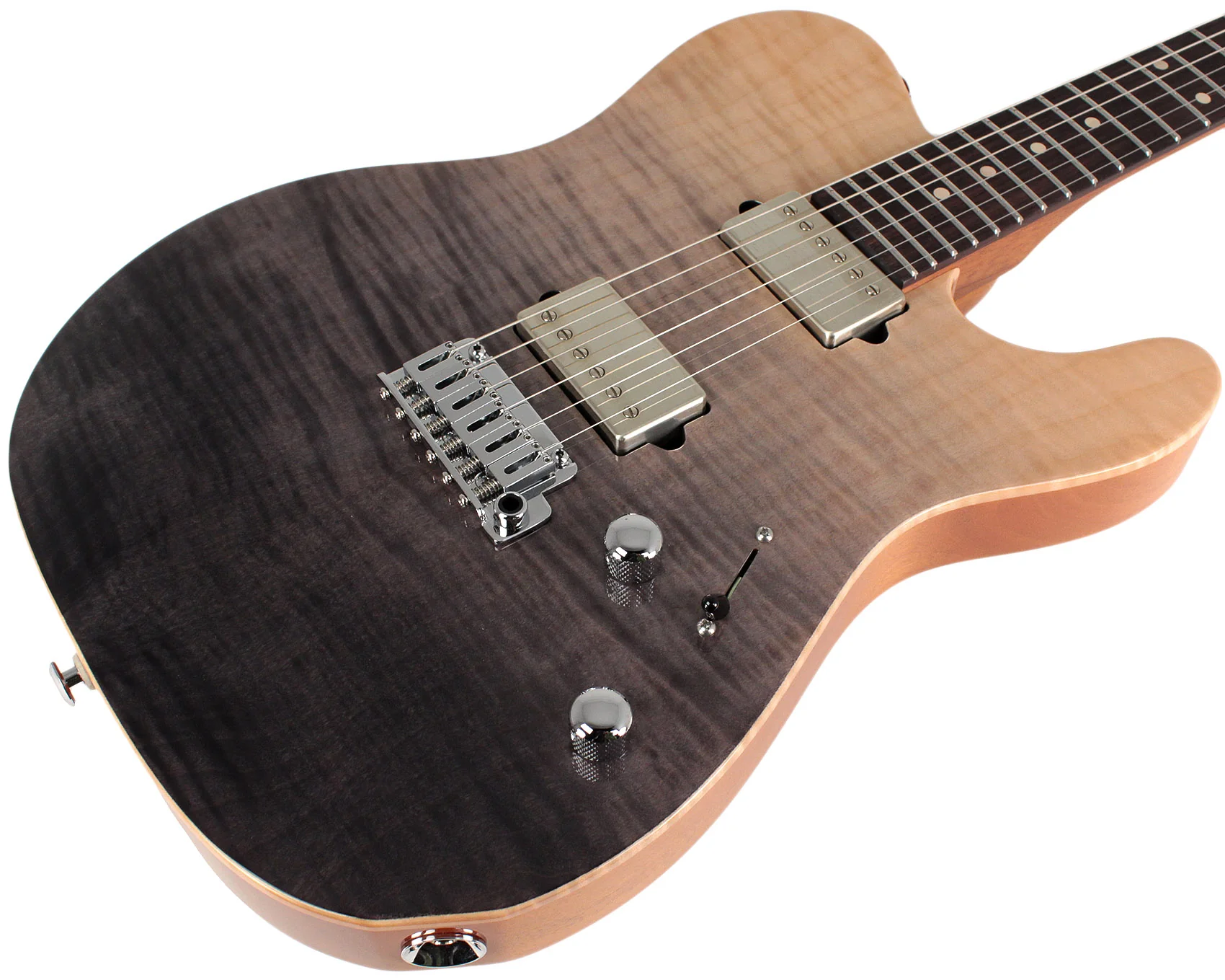 Suhr Select Modern T Mahogany Guitar, Black Gradient - Image 2
