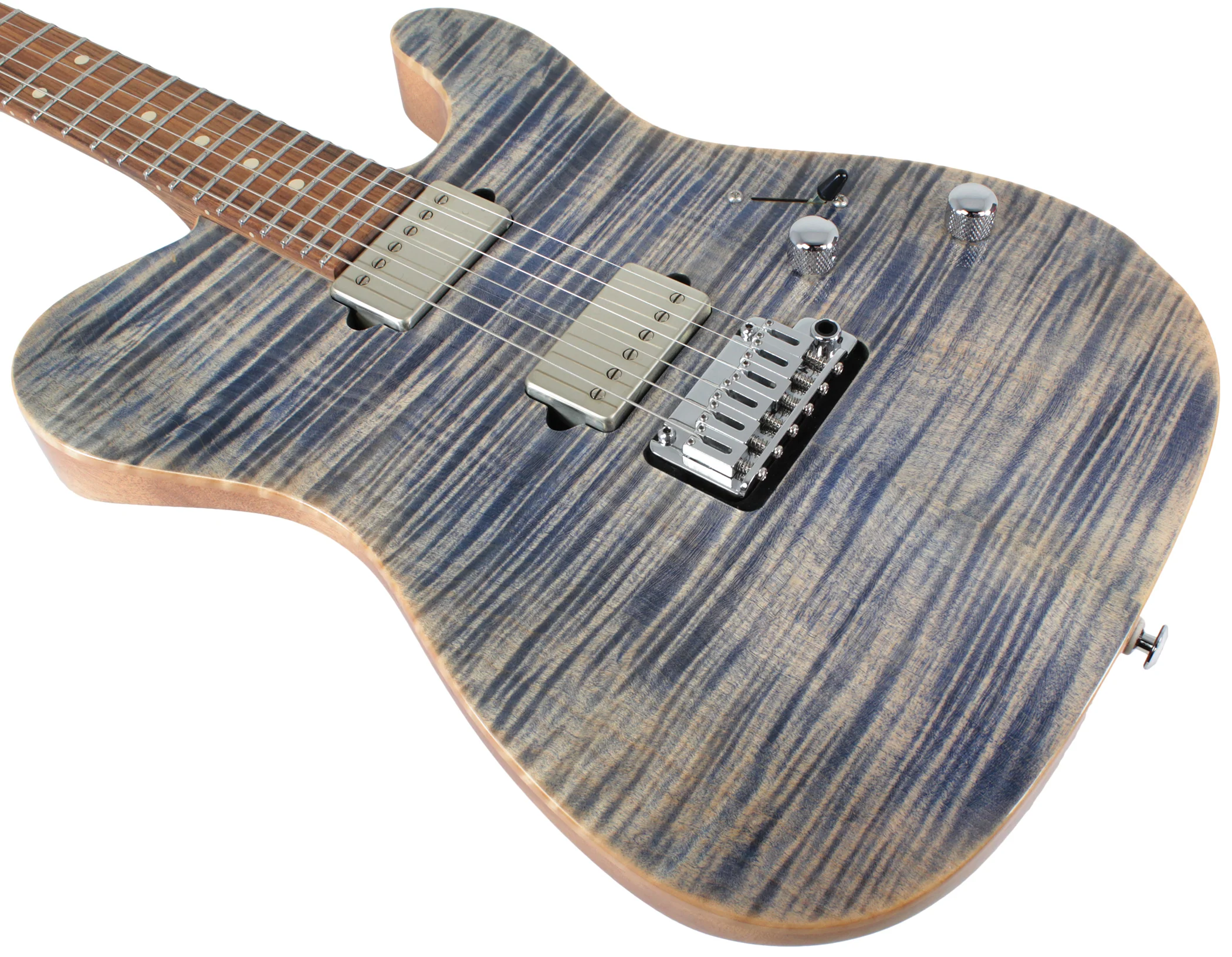Suhr Modern T Select Guitar, Trans Blue Denim Slate - Image 4