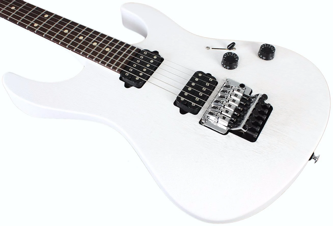 Suhr Modern White Satin Limited Guitar, HH, Floyd - Image 7