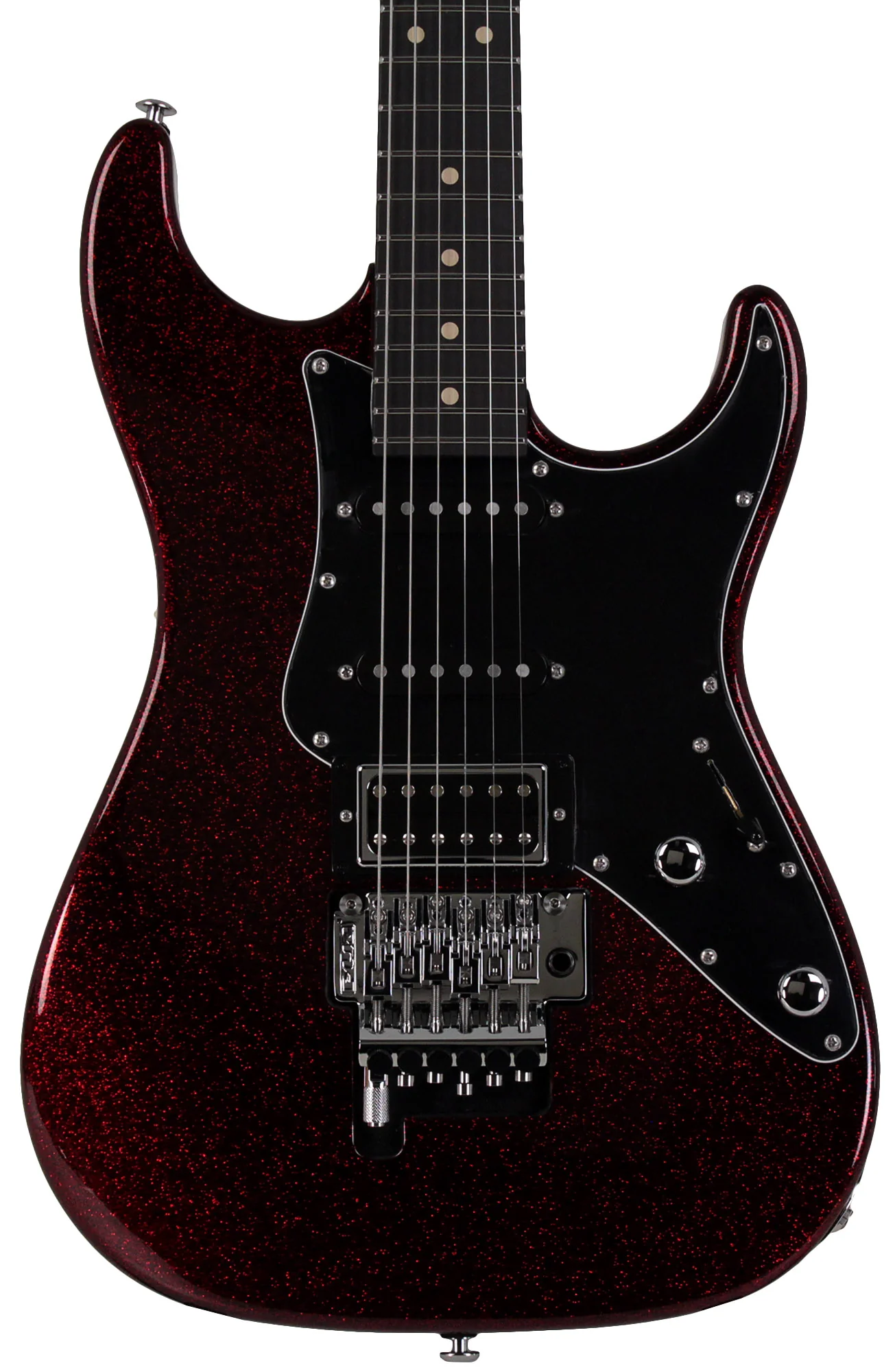 Suhr Pete Thorn Signature Custom HSS Guitar, FU-Tone Floyd, Red Sparkle - Image 6