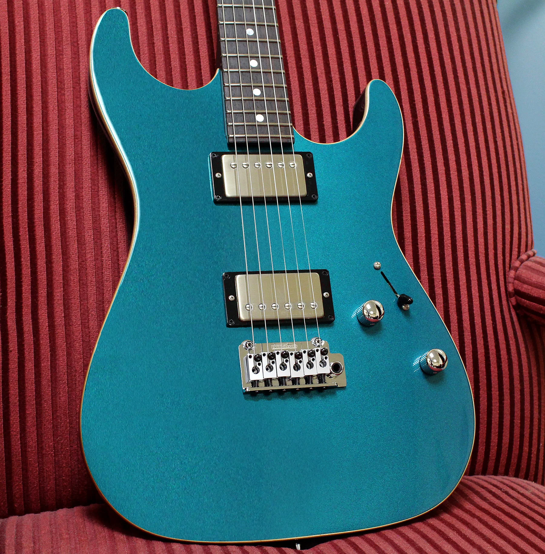 Suhr Pete Thorn Signature Standard HH Guitar, Ocean Turquoise, Wilkinson - Image 9