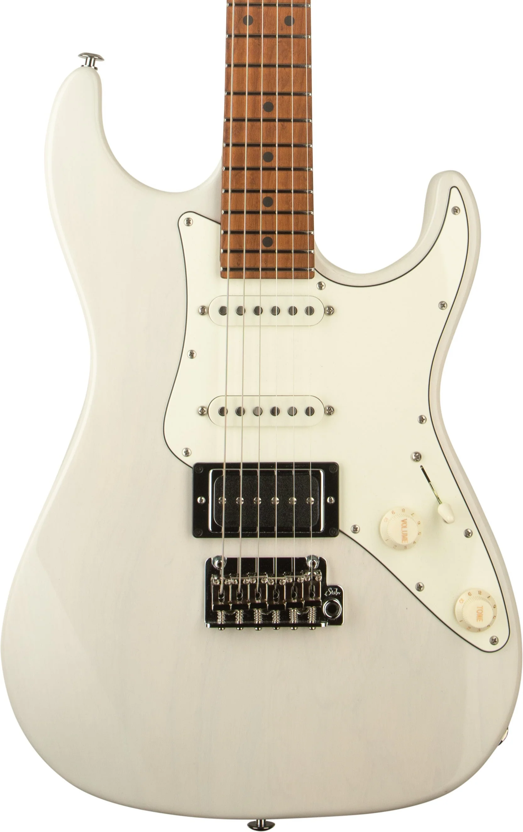 Suhr Pete Thorn Signature PT Traditional 90 Guitar, Trans White - Image 2