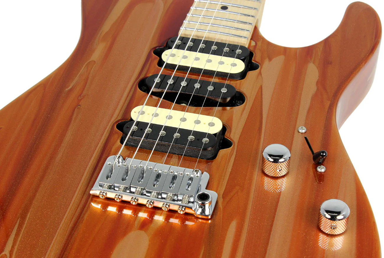 Suhr Modern Guitar - Root Beer Drip - Matching Headstock - Image 7
