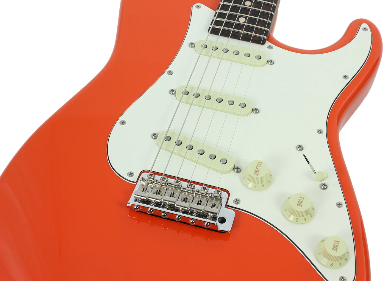 Suhr Scott Henderson Signature Classic S Guitar, Fiesta Orange - Image 7