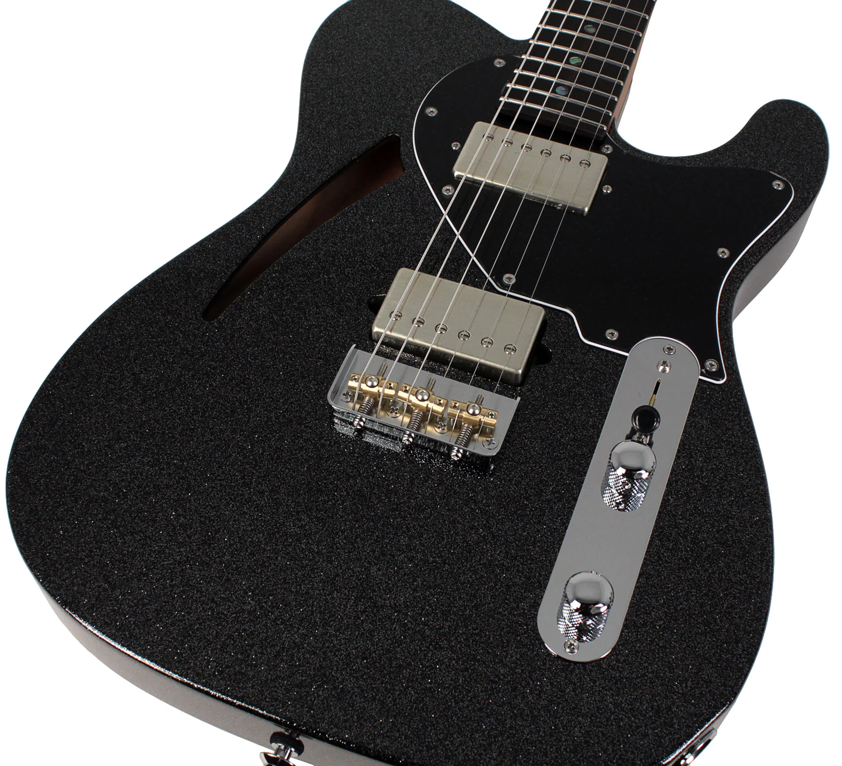 Suhr Select Alt T Cat's Eye Guitar, Graphite Metallic, Black - Image 3