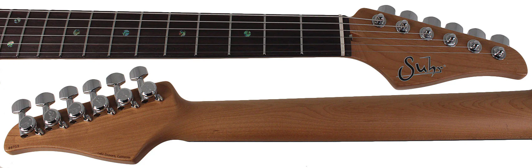 Suhr Select Alt T Cat's Eye Guitar, Pelham Blue, Black - Image 7