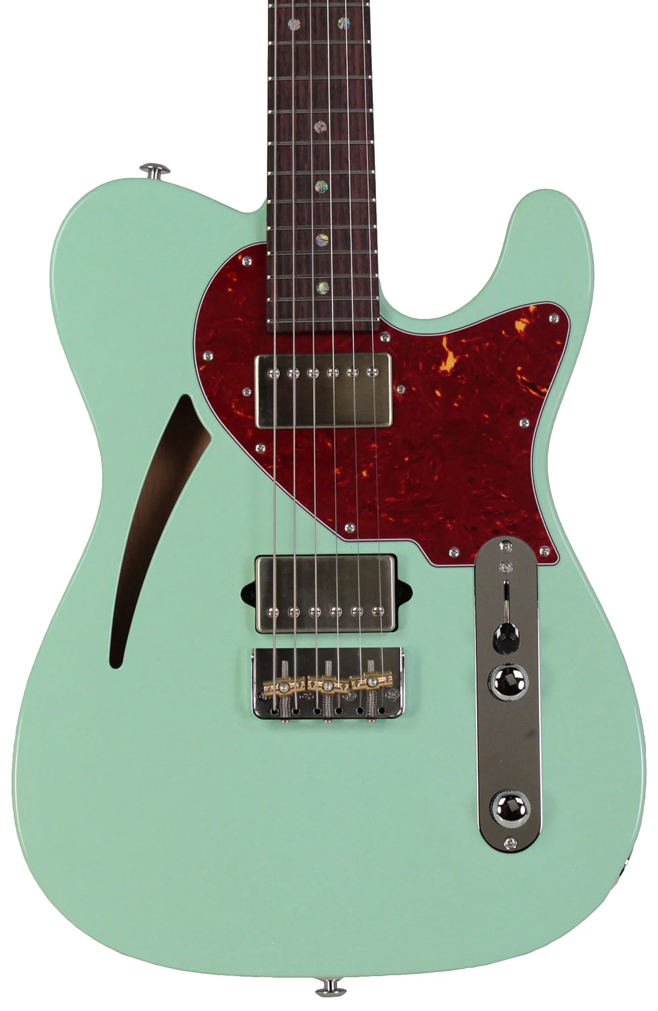 Suhr Select Alt T Cat's Eye Guitar, Surf Green, Tortoise Shell - Image 6