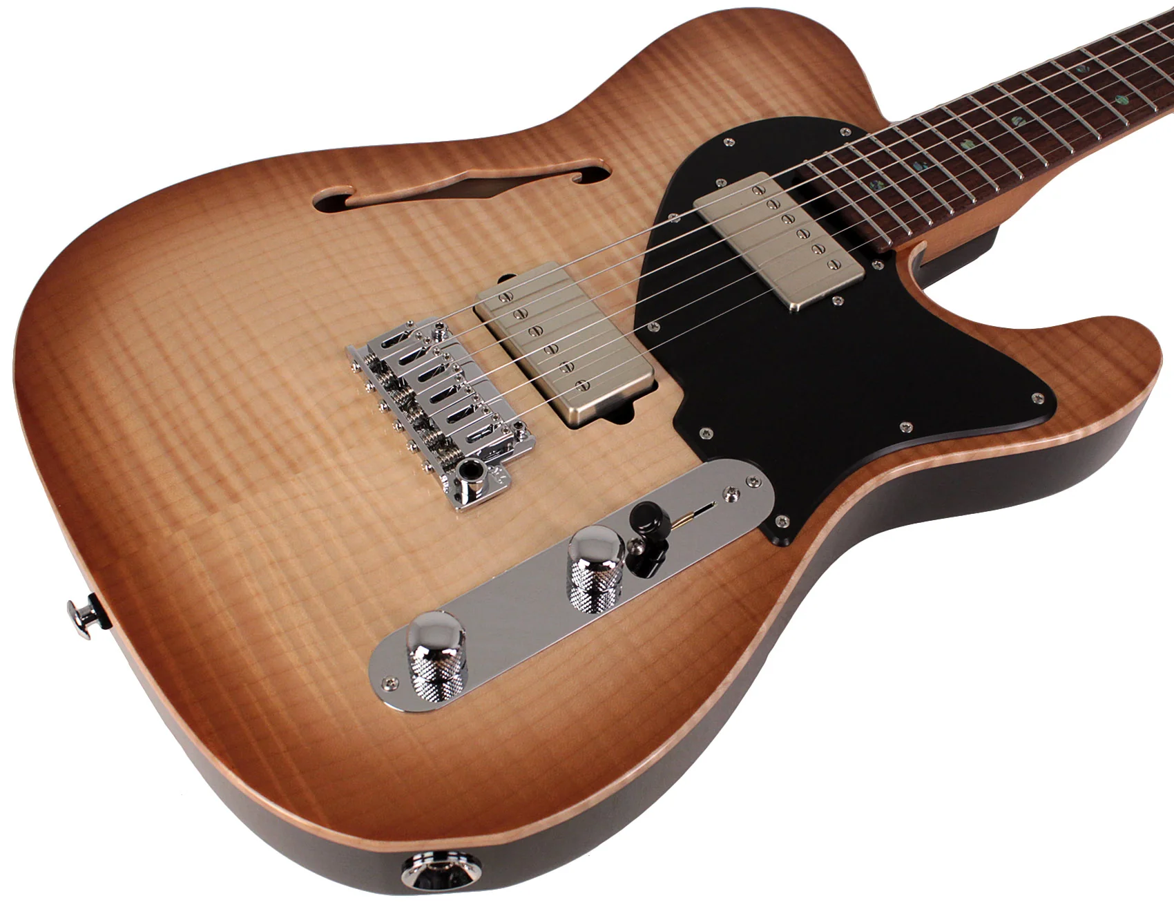 Suhr Select Alt T Guitar, Natural Burst, Black PG - Image 2