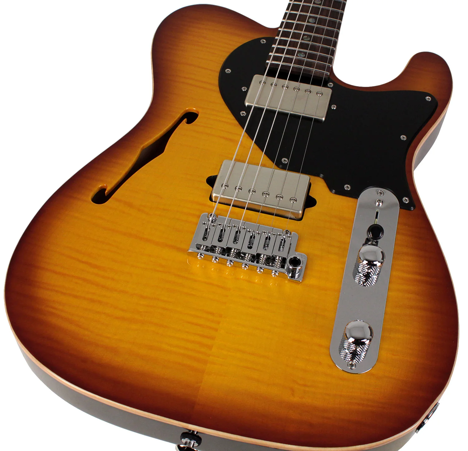 Suhr Select Alt T Guitar, Tea Burst, Black PG - Image 3