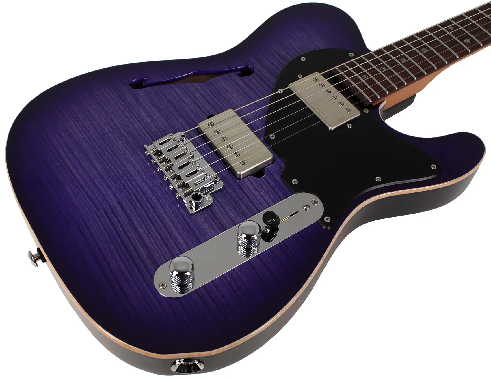 Suhr Select Alt T Guitar, Trans Purple Burst - Image 2