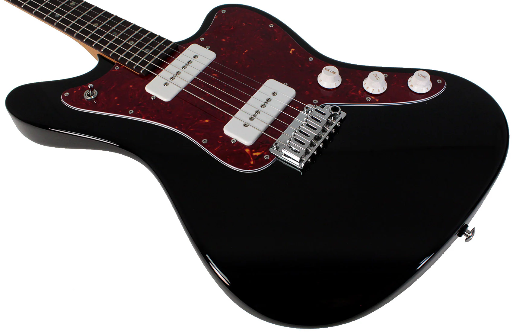 Suhr Select Classic JM Guitar, Roasted Neck, Black - Image 4