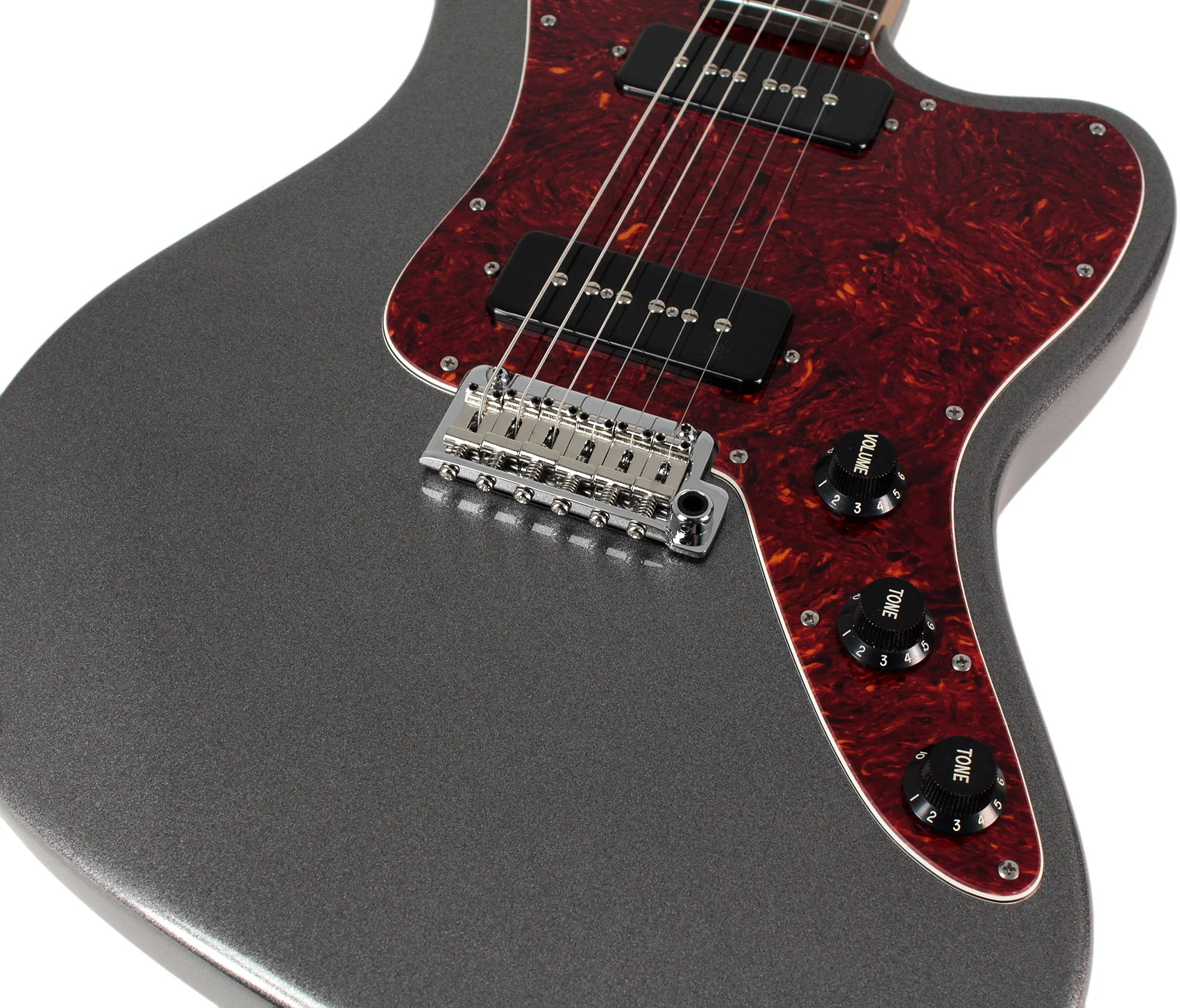 Suhr Select Classic JM Guitar, Roasted Neck, Charcoal Frost Metallic, S90, 510 - Image 3