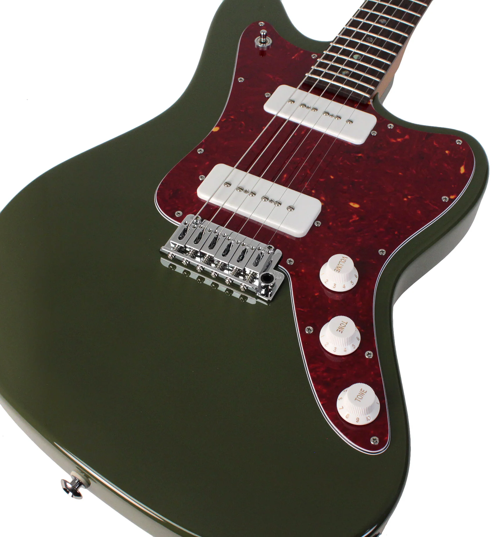 Suhr Select Classic JM Guitar, Roasted Neck, Dark Forest Green - Image 3