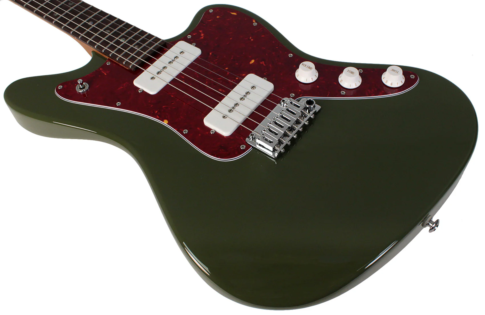 Suhr Select Classic JM Guitar, Roasted Neck, Dark Forest Green - Image 4