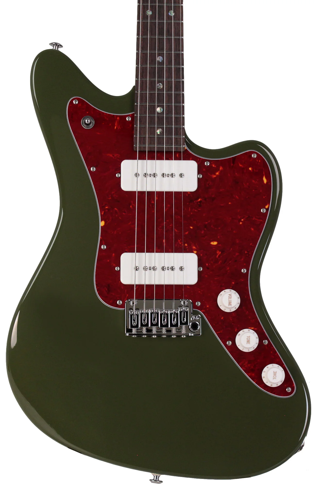Suhr Select Classic JM Guitar, Roasted Neck, Dark Forest Green - Image 6