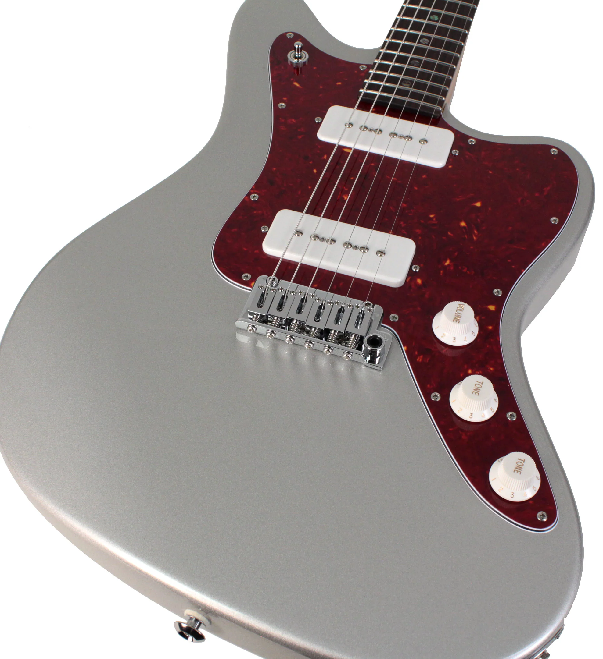 Suhr Select Classic JM Guitar, Roasted Neck, Firemist Silver - Image 3