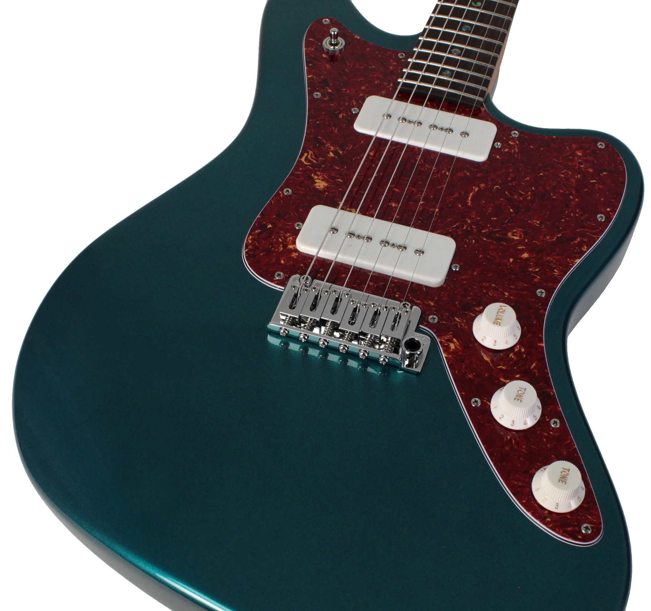 Suhr Select Classic JM Guitar, Roasted Neck, Ocean Turquoise Metallic - Image 3