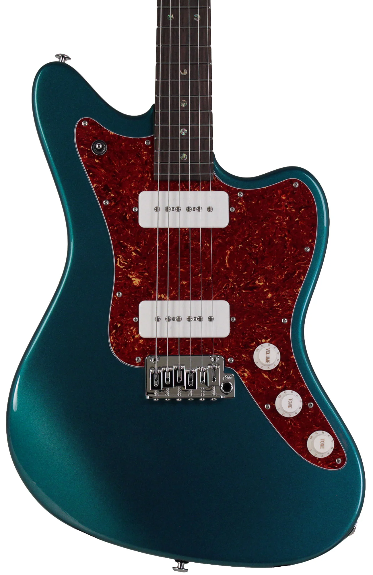 Suhr Select Classic JM Guitar, Roasted Neck, Ocean Turquoise Metallic - Image 6