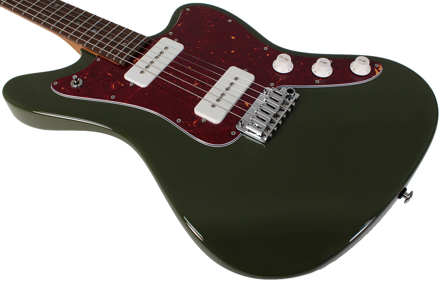 Suhr Select Classic JM Guitar, Roasted Neck, Dark Forest Green - Image 4