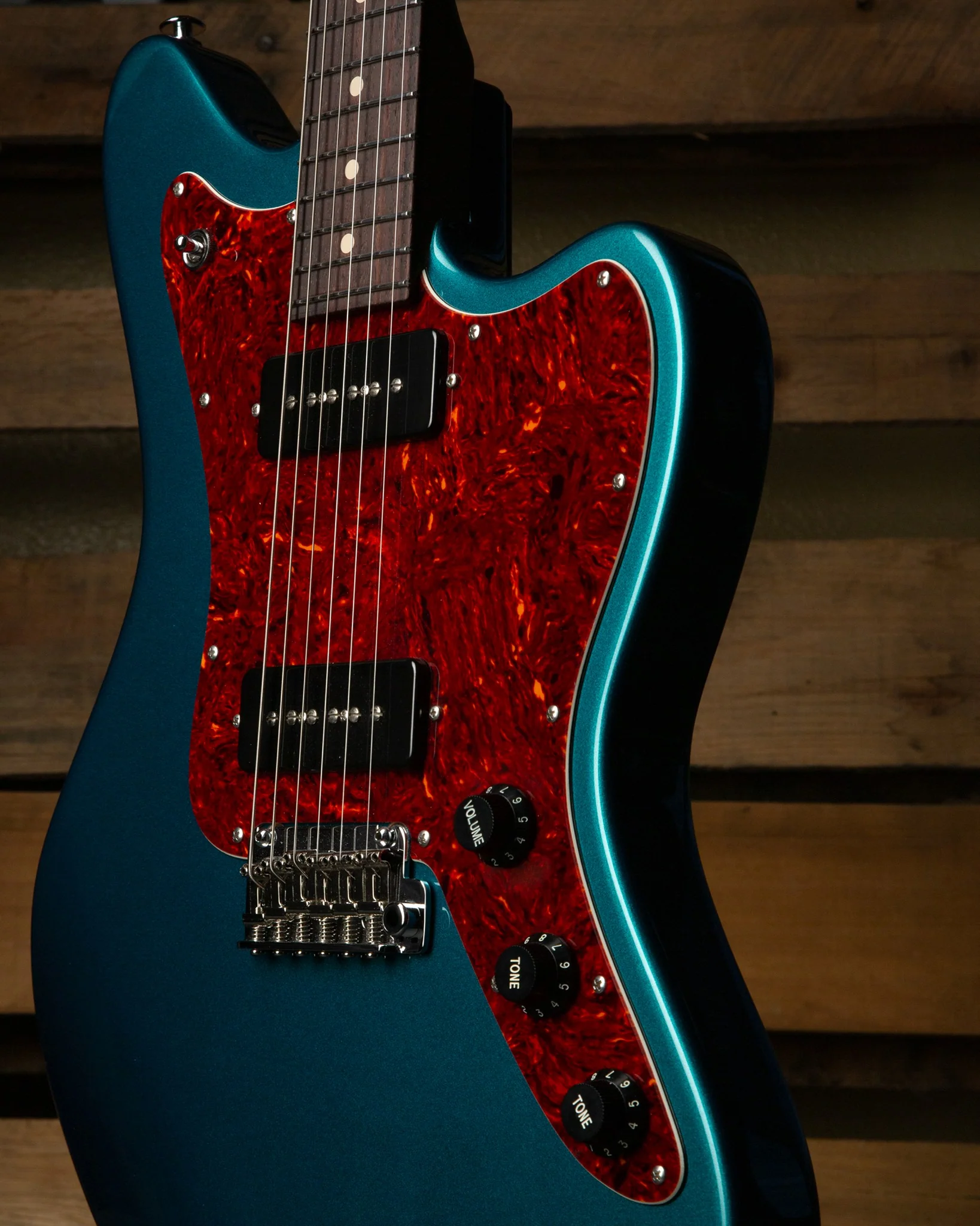 Suhr Select Classic JM Guitar, Roasted Neck, Ocean Turquoise Metallic, S90, 510 - Image 2