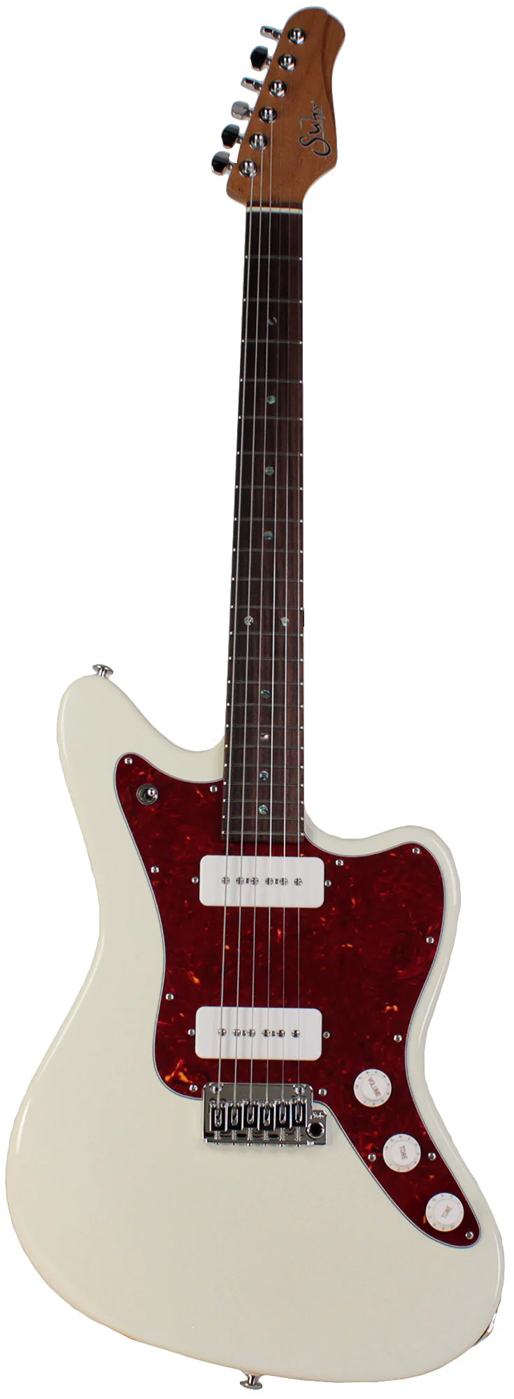 Suhr Select Classic JM Guitar, Roasted Neck, Olympic White