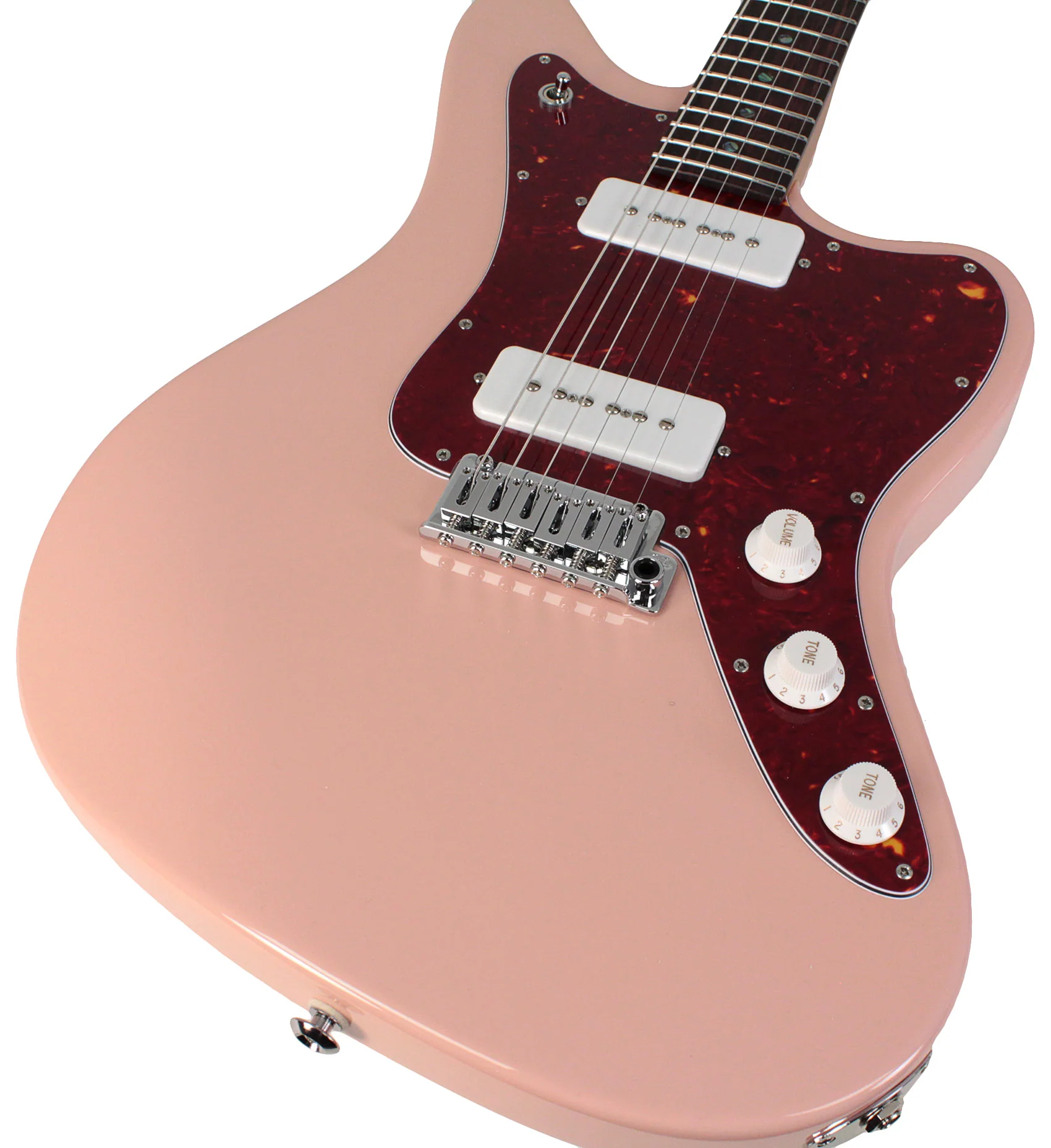 Suhr Select Classic JM Guitar, Roasted Neck, Shell Pink - Image 3