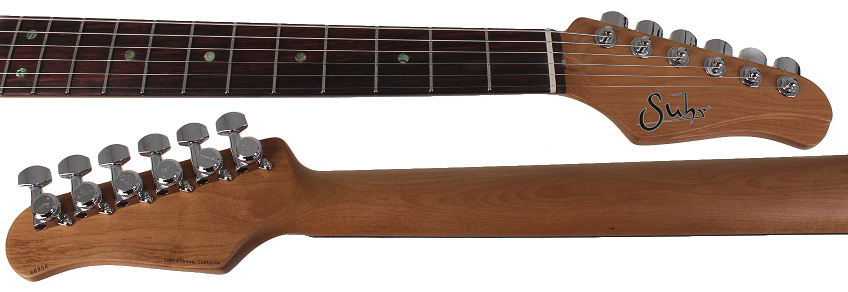 Suhr Select Classic JM Guitar, Roasted Neck, Shell Pink - Image 8