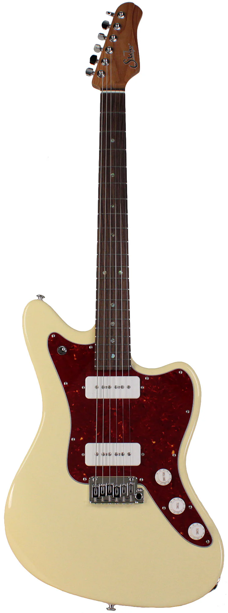 Suhr Select Classic JM Guitar, Roasted Neck, Vintage White