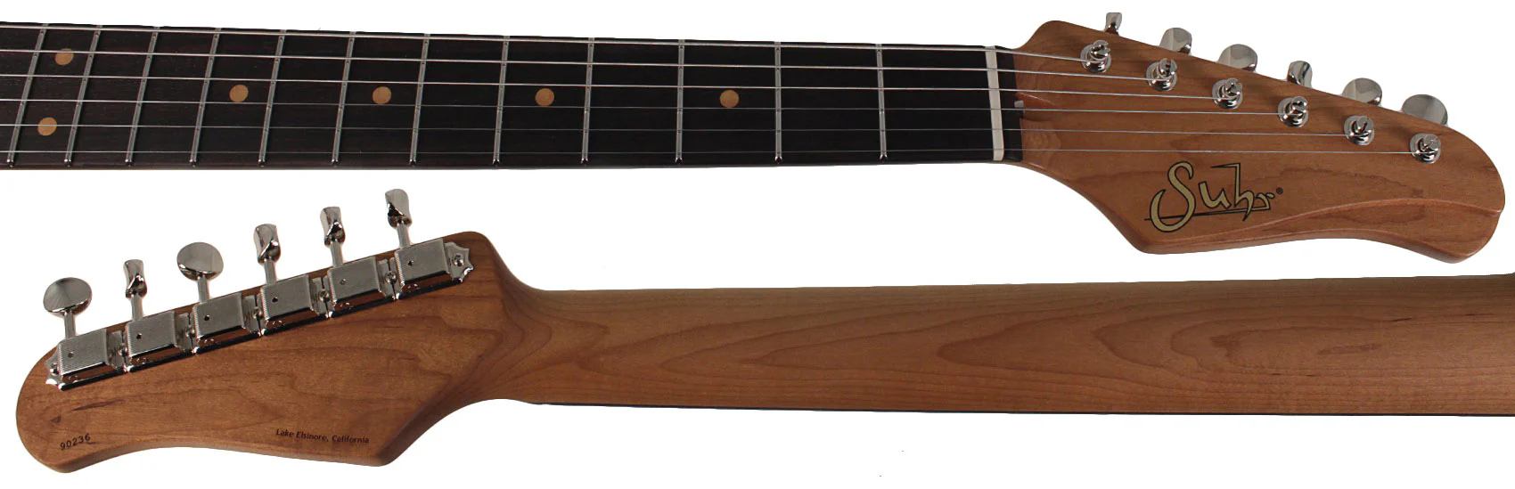 Suhr Select Classic S Antique HSS Guitar, Roasted Neck, Black - Image 8