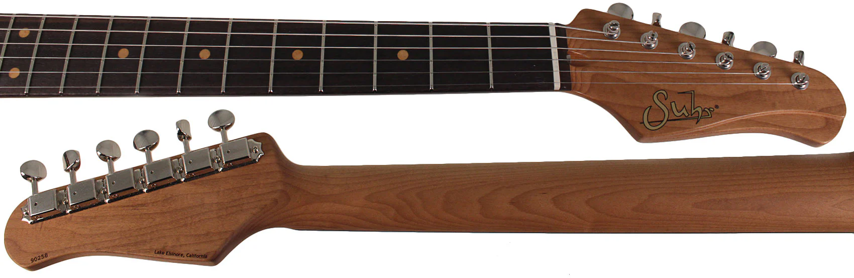 Suhr Select Classic S Antique HSS Guitar, Roasted Neck, Burgundy Mist Metallic - Image 8